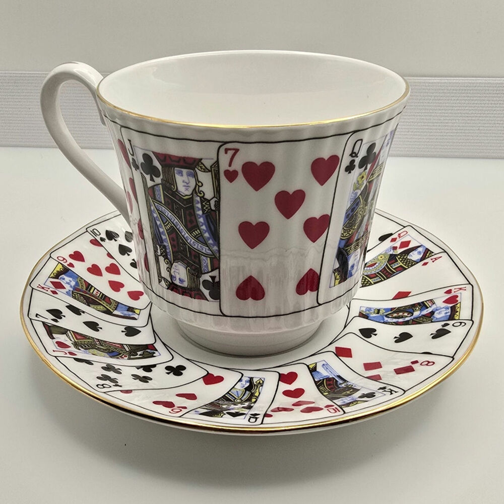 Vintage Elizabethan Staffordshire Fine Bone China Cup and Saucer cut for coffee